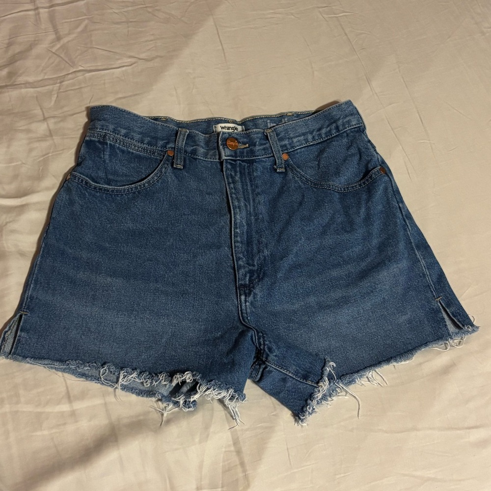 Wrangler Distressed Denim Jean Shorts
